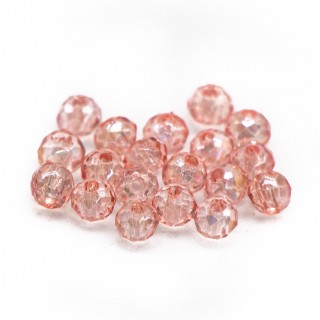 Бусины рондели 2*2мм (персиковый прозрачный)